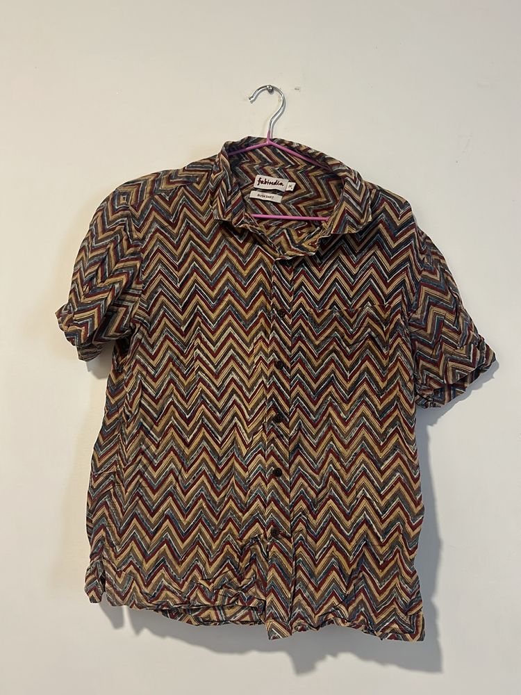 Unisex Block Print Shirt