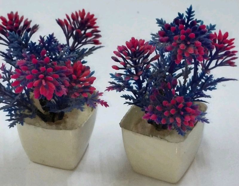 Plants 1 pair Blue multo Artificial Showpic indoor