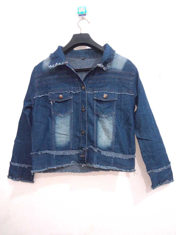 Navy Blue Denim Jacket