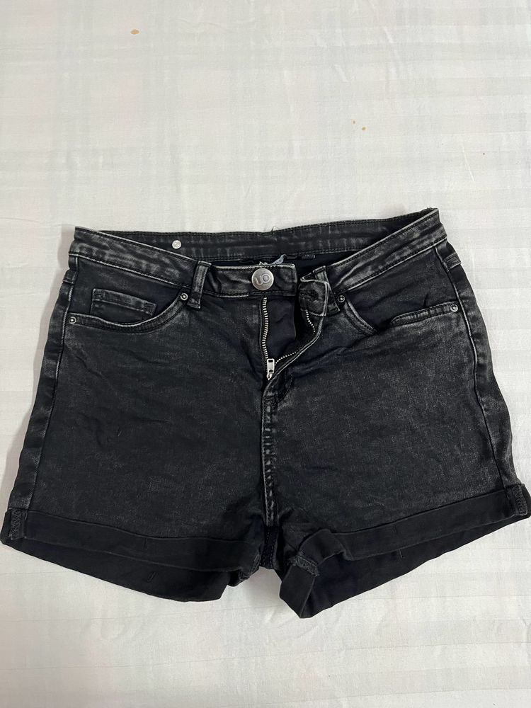 Westside Black Shorts For Women