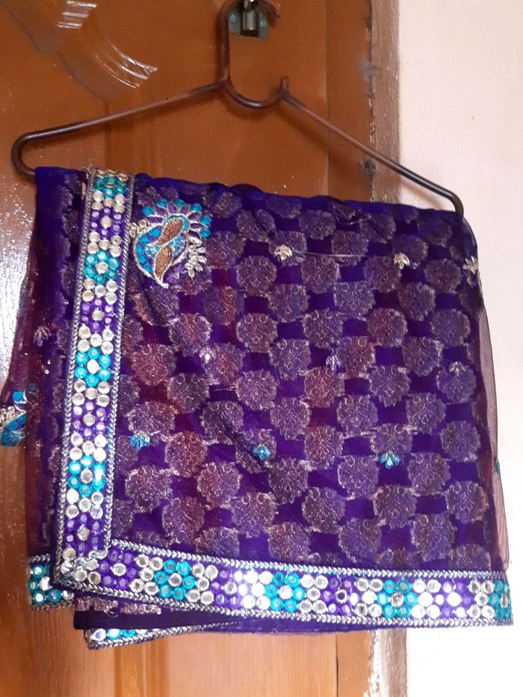 Saree & Blouse Mirror Work