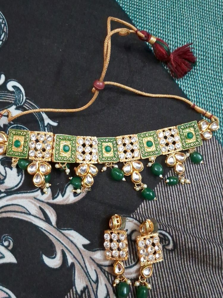 Kundan Stone Necklace  Set