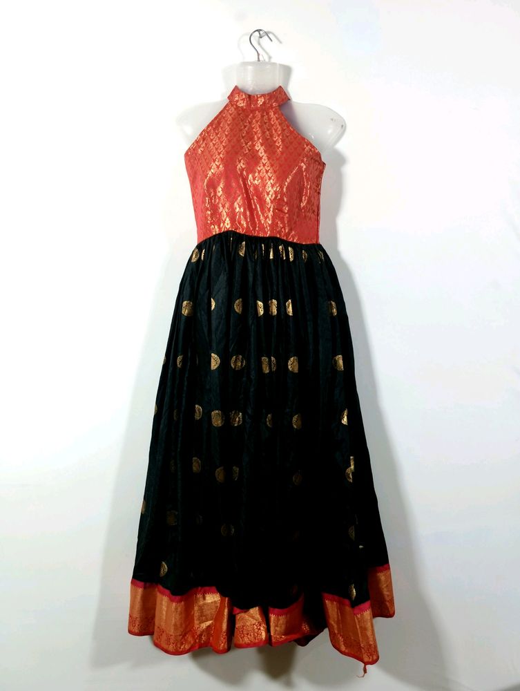 Black & Red Ethnic Women's Gown