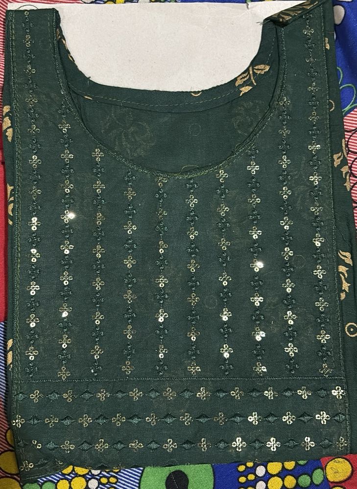 Moongiya Green Kurti For Girl Size XL