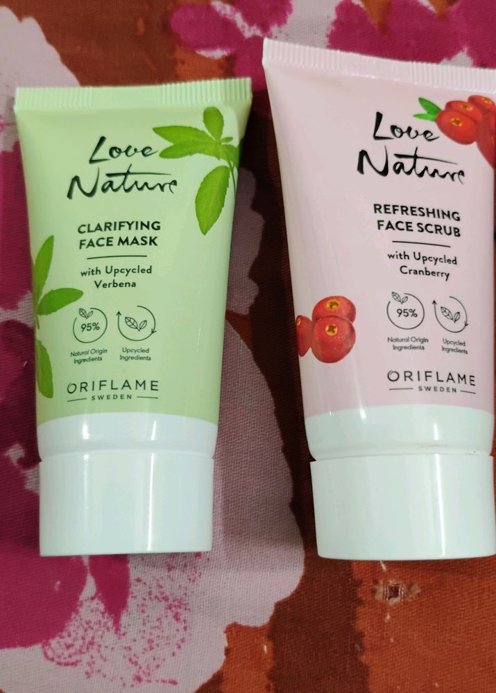 Love Nature  Face Scrub & Mask Combo Oriflame