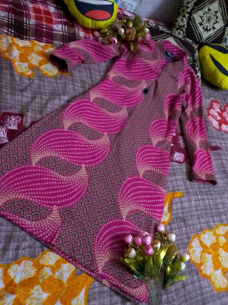 Warm Kurti💕💕Pink Rose