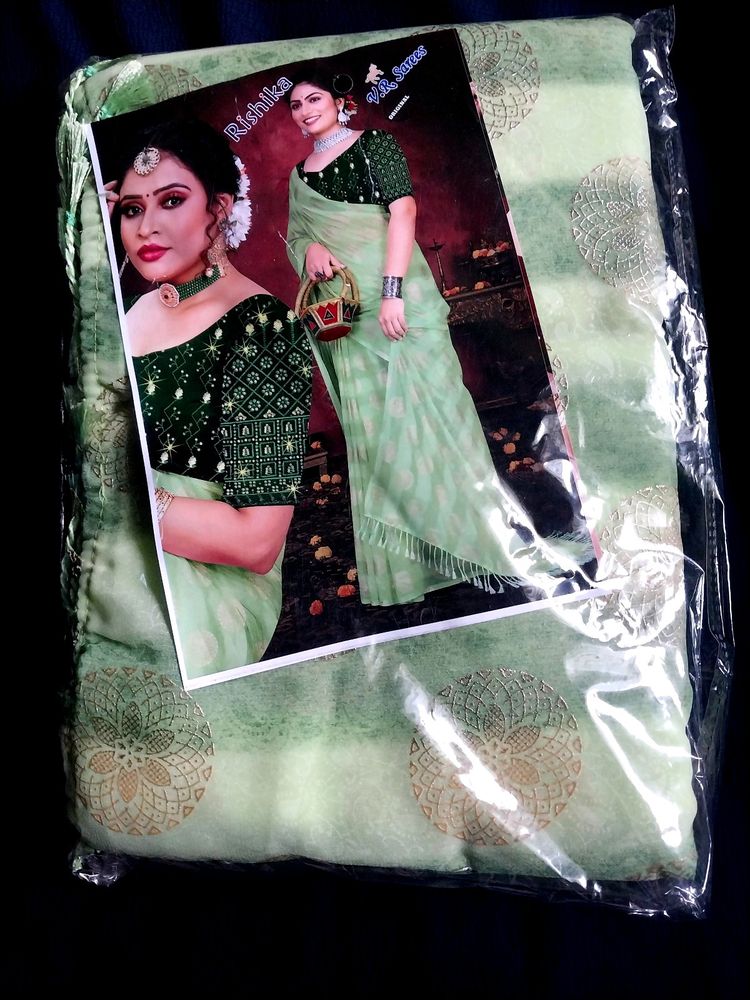 Green Saree