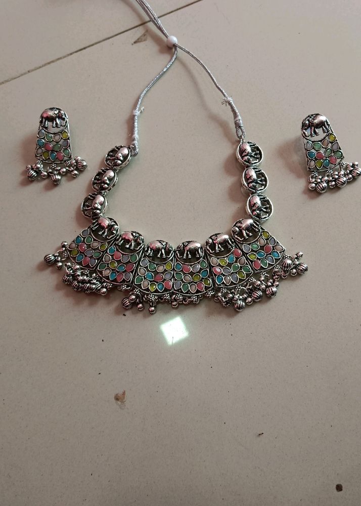 Oxidised Jewellery Set