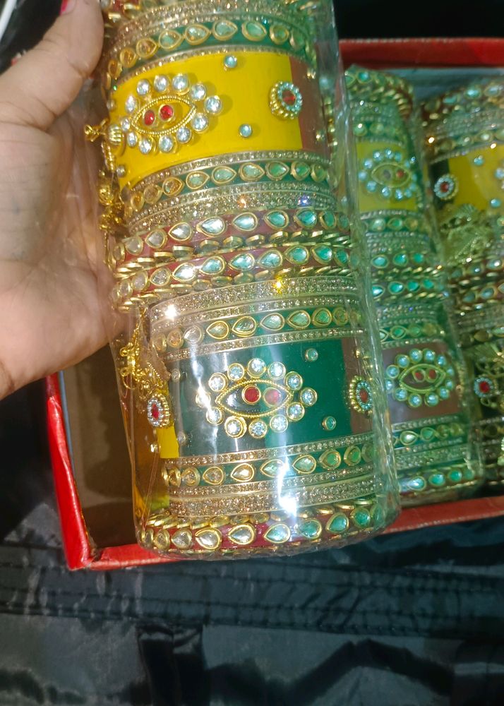 Rajwadi Chuda , multicolour Chuda , fancy Chuda ,karwachauth Special