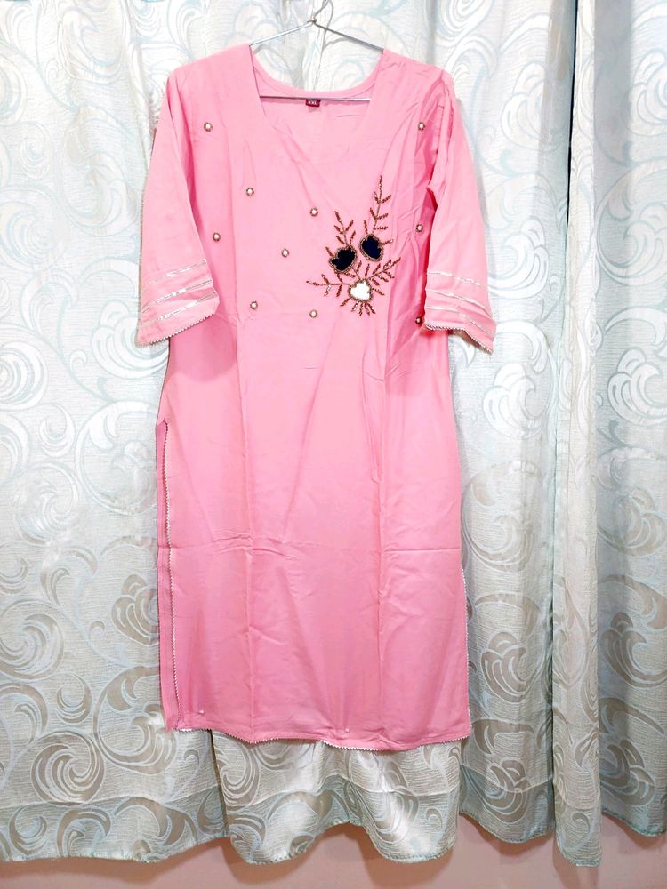 Stylish Pink Kurta Set with Dupatta