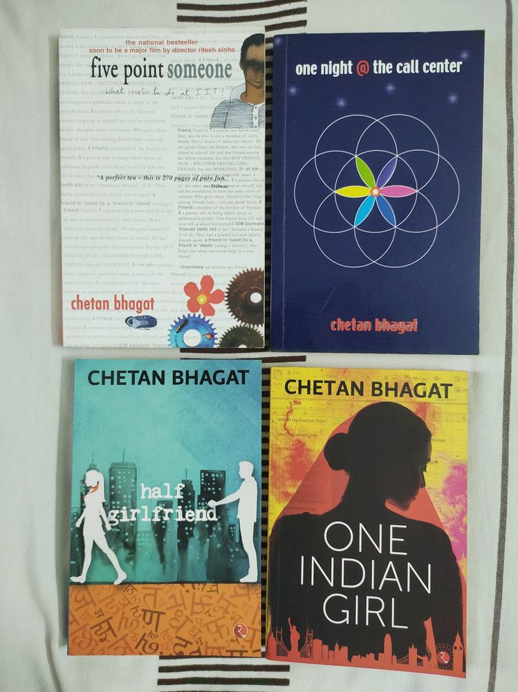 Set Of Four 4 Chetan Bhagat Books