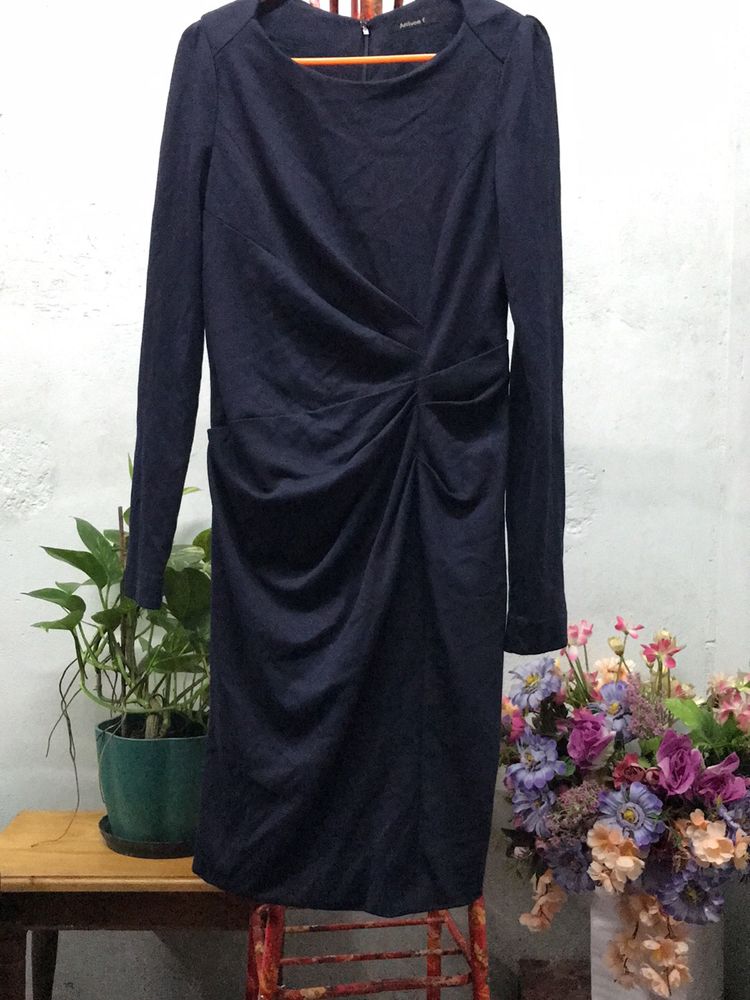 Dark Blue Korean Dress