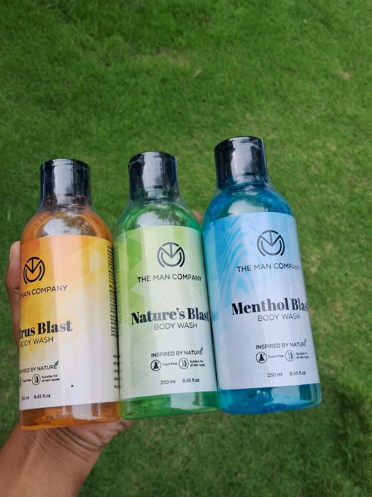 The Man Company Set Of 3 Body Wash