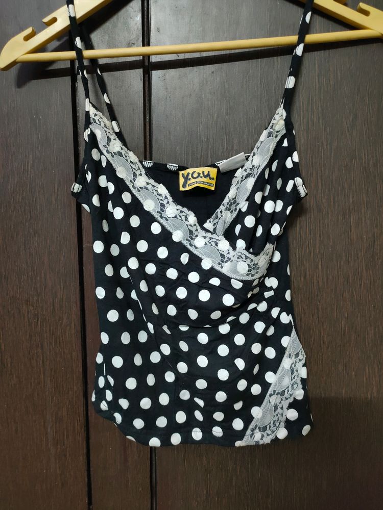 Cute Polka Crop Top