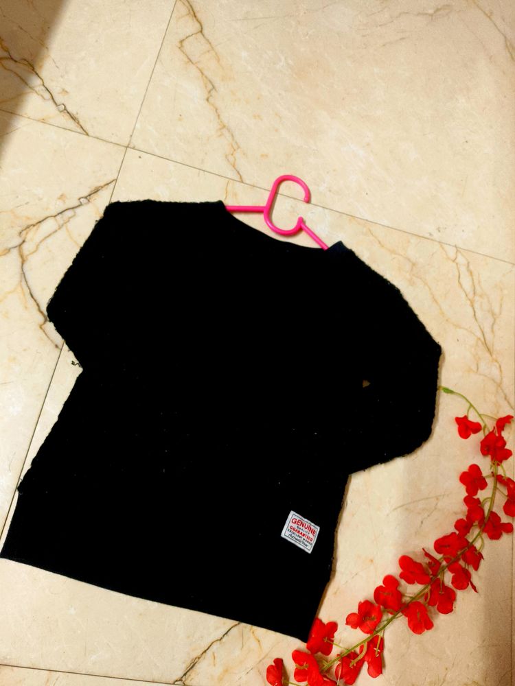 Black Winter Top ⚫ For Girls