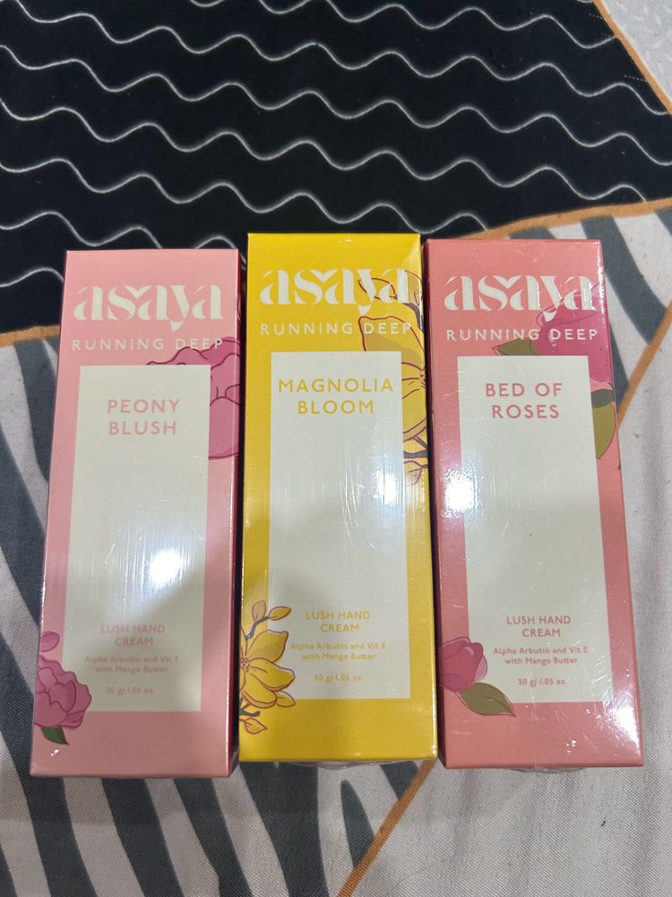 Asaya Lush Hand Cream - 3qty