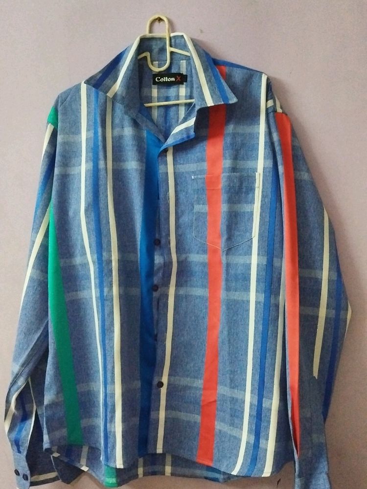 Blue Strips Shirt For Offer Price