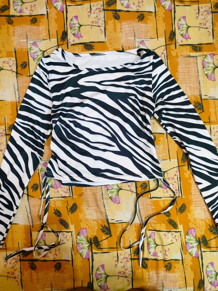 Urbanic Zebra Print Top