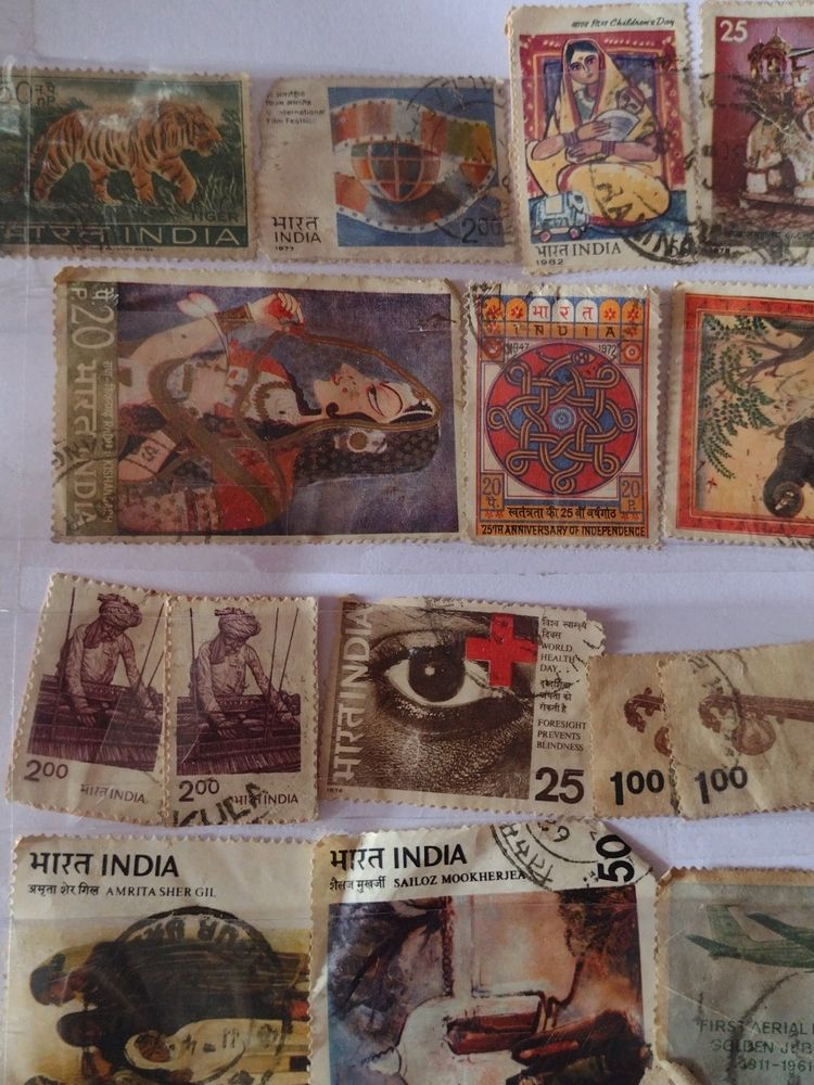 India Vintage Stamps