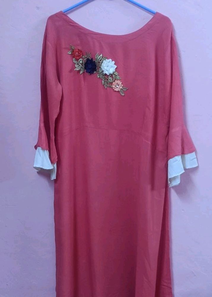 Beautiful Pink Dress For Women XXL Size