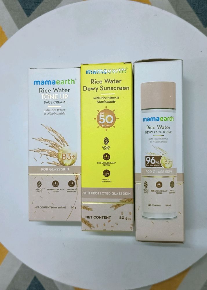 100% New Mamaearth Full Skincare Rice Combo