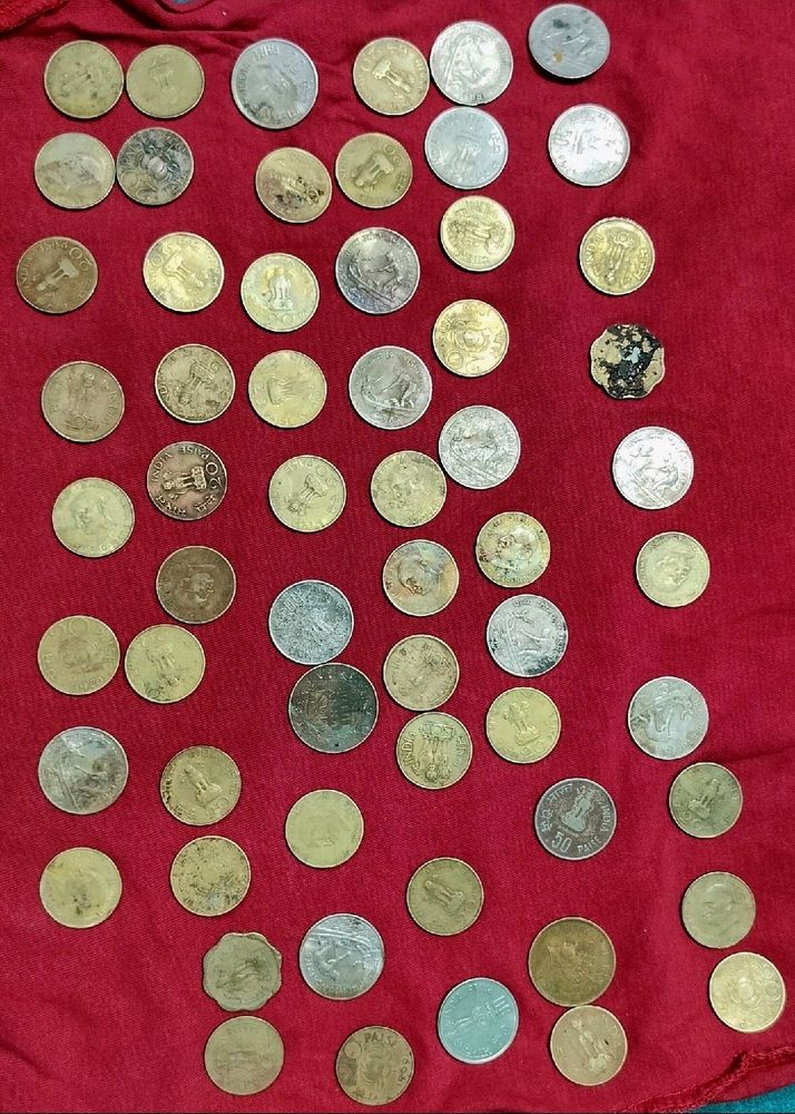 Total 60 old Indian coins