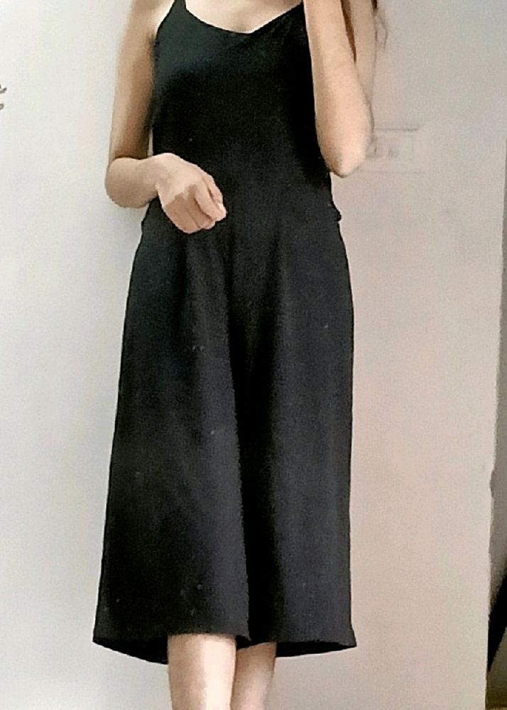 Black Strap Jumpsuit. BUST SIZE-upto 36