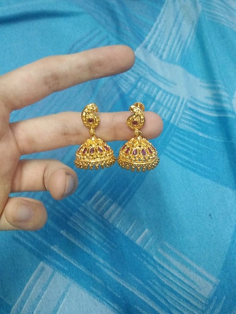 One Gram Gold Ear Rings