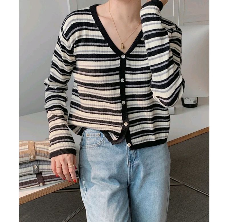 New Korean Stylish Crop Cardigan