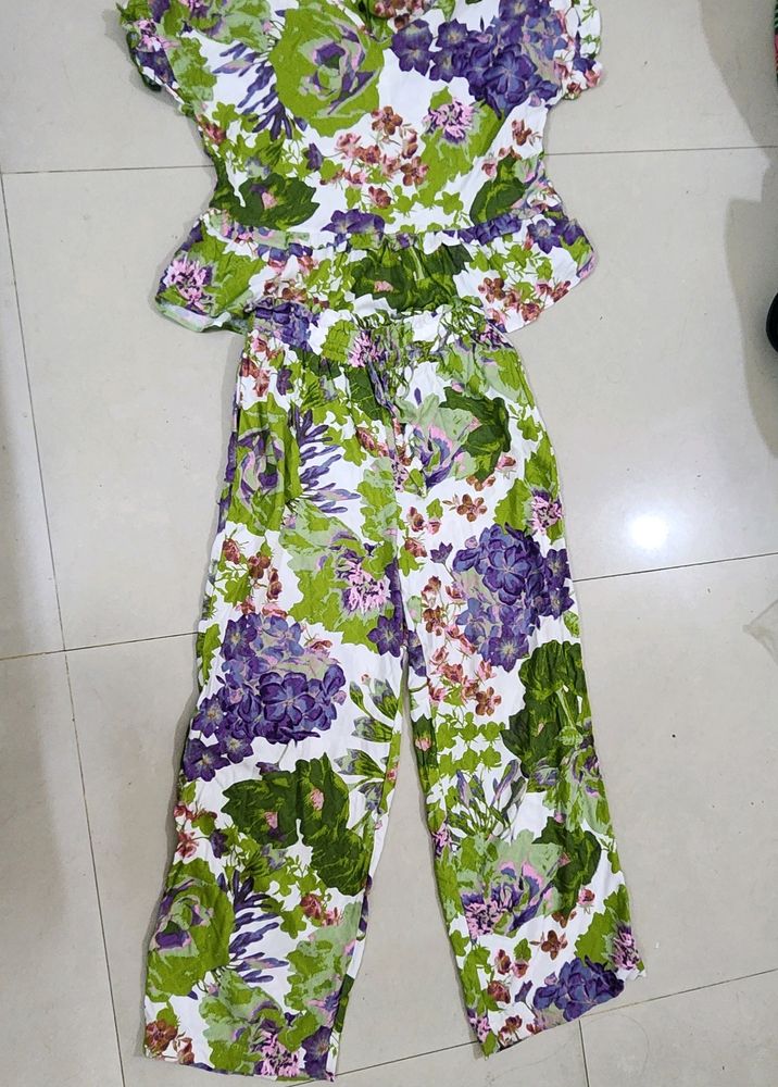 Monsoon Vibe Floral Green Coords