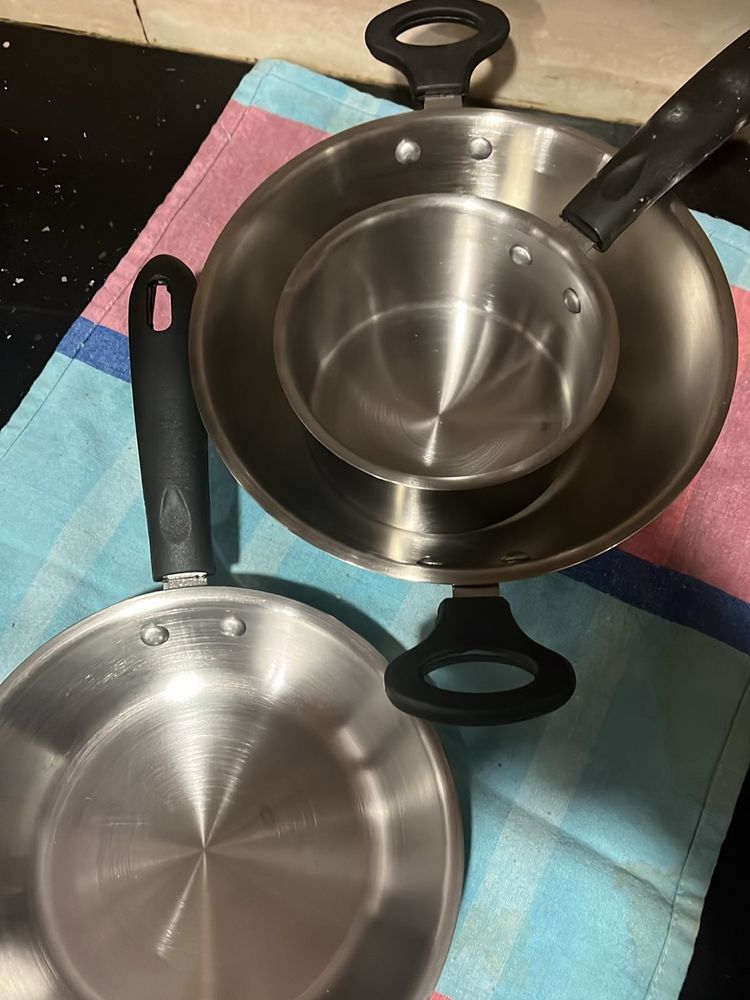 Stainles Steel Cookware Set Of Three