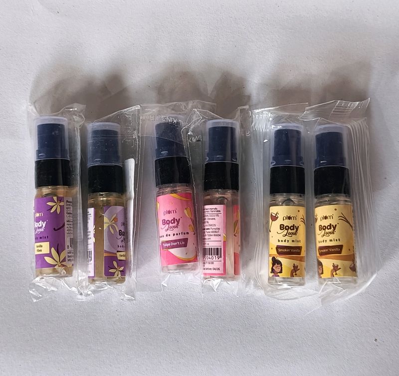 Combo Of 6 Plum Perfume & Body Mist