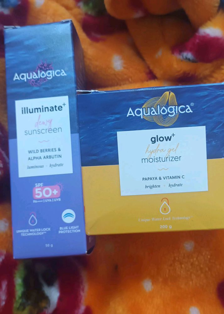 Combo Of Aqualogica Sunscreen And Moisturizer