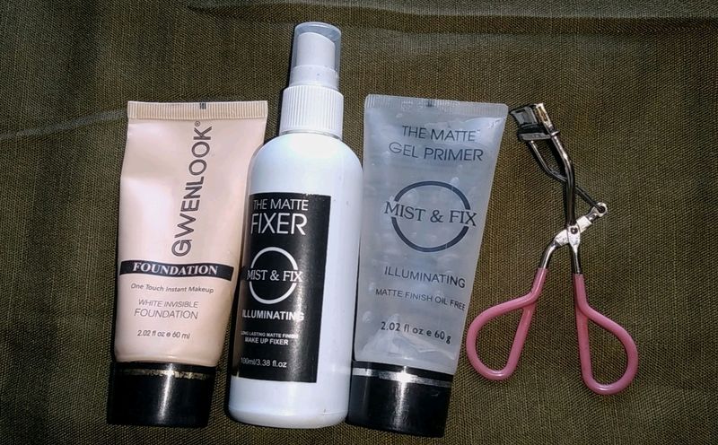 Foundation, PRIMER, Makeup Fixer,  Eyelash Curler