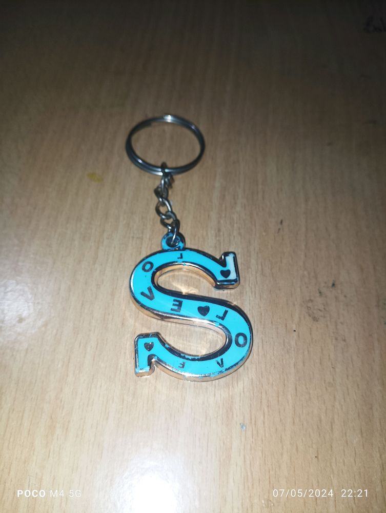 A "S" Letter Keychain