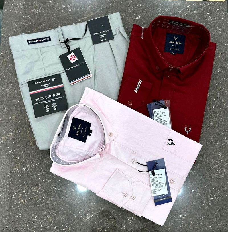 Combo Offer 🔥Two Shirt And One Trouser Set