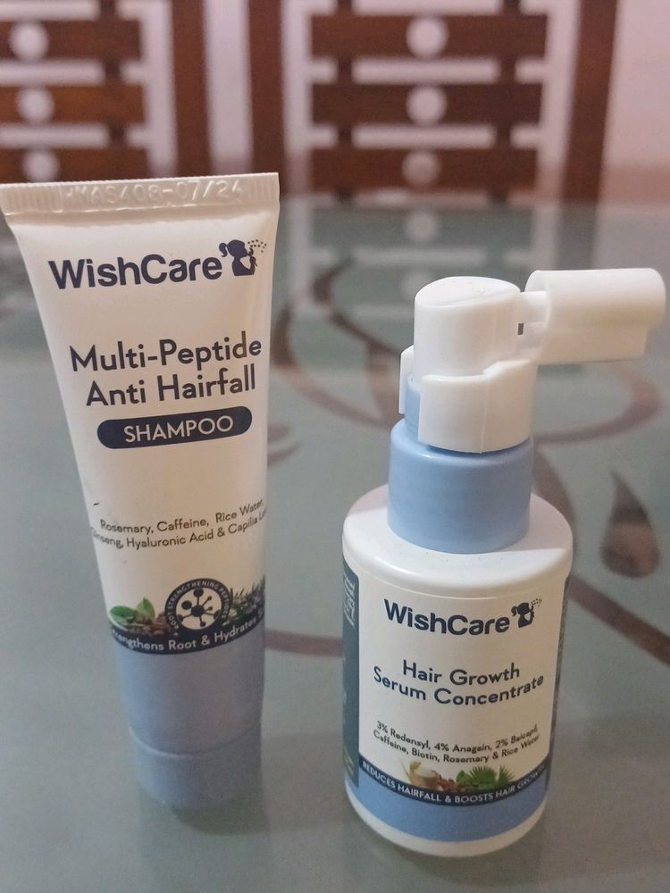 Offer🔥🔥Wishcare Hair Growth Serum And Shampoo