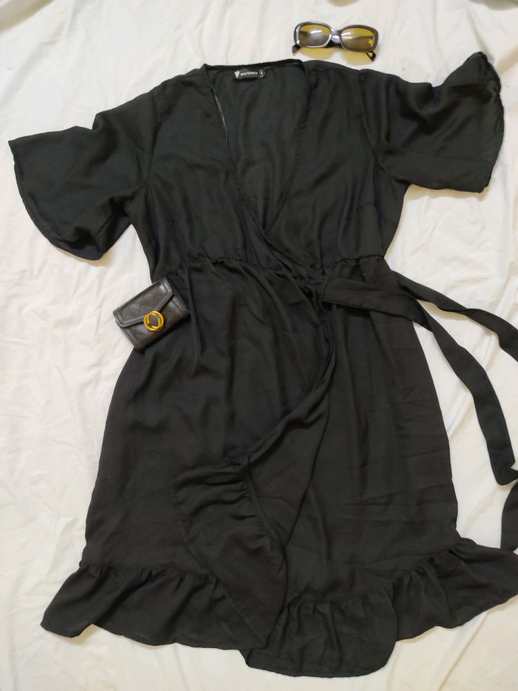 Black Wrap Dress