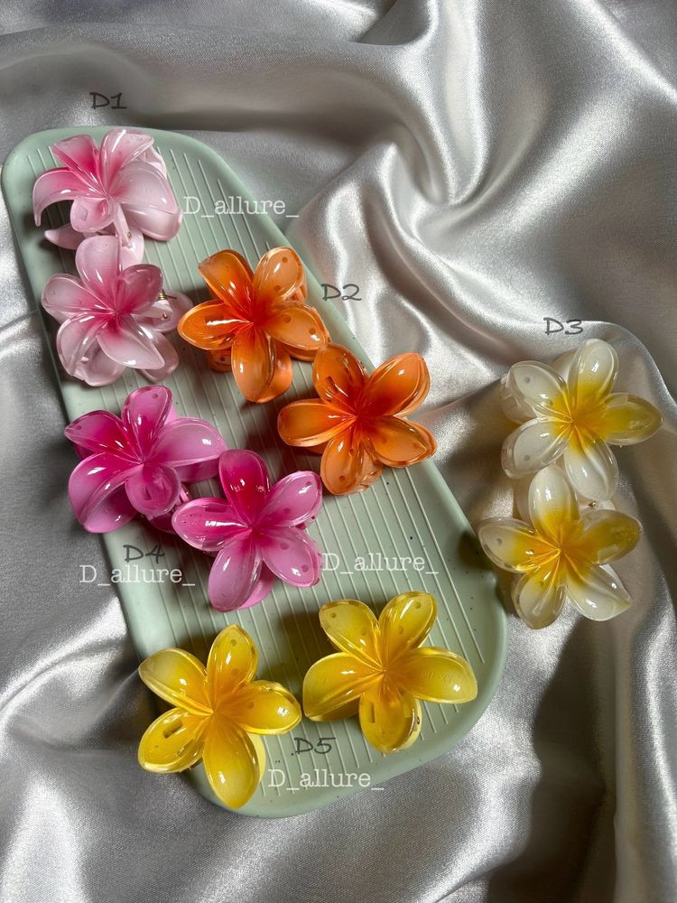 Pinteresty Flowers Claw Clips