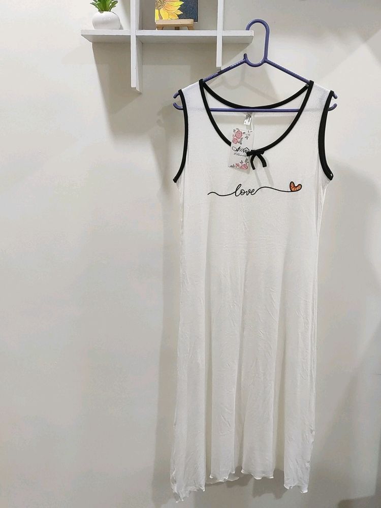 Pretty White Night Dress