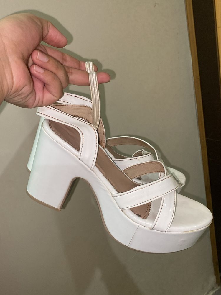 Women White Heel