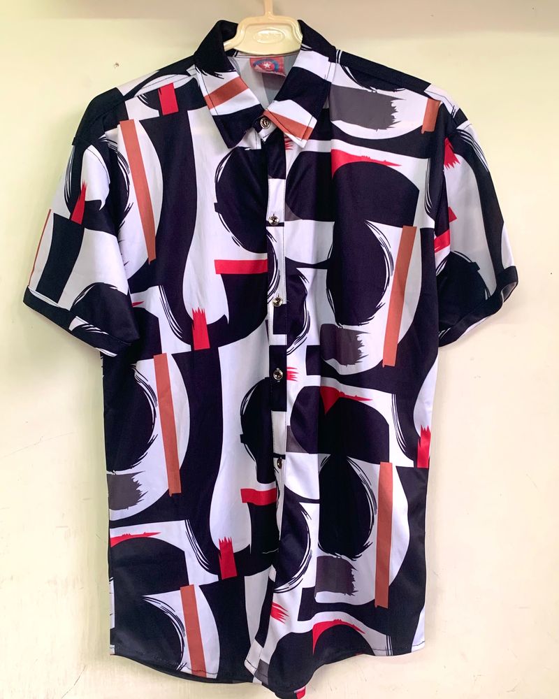 Abstract pattern Shirt Short Sleeve