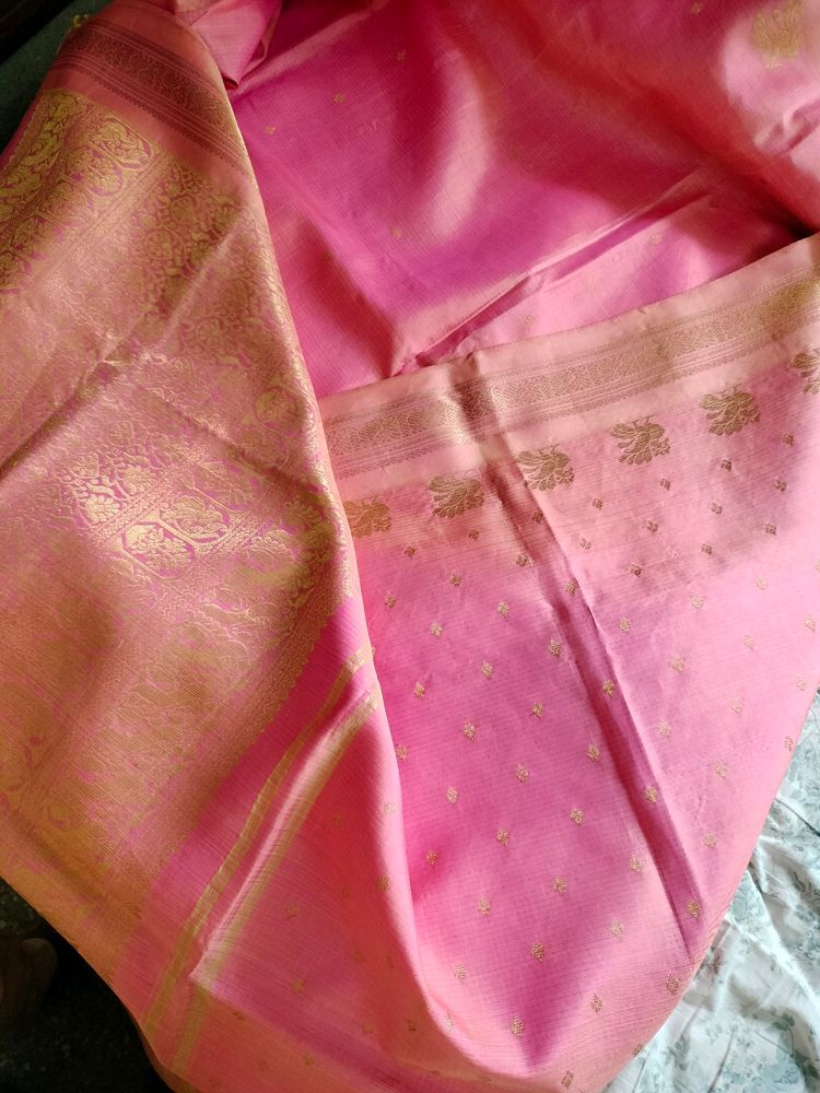 Pink Silk Saree