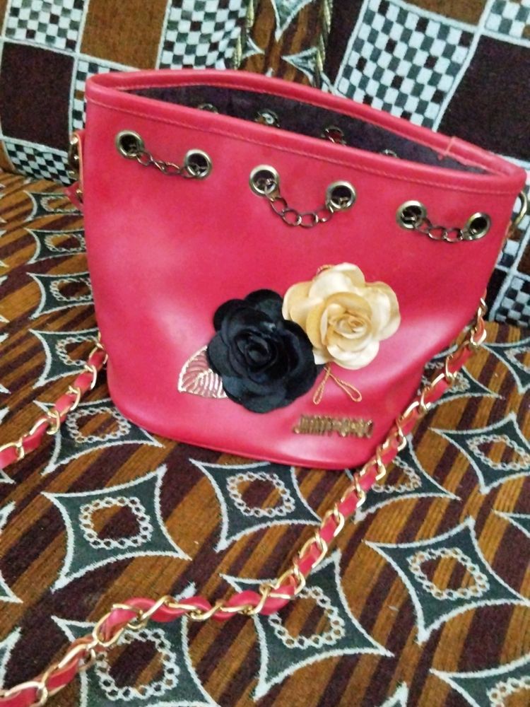 Red Basket Bag