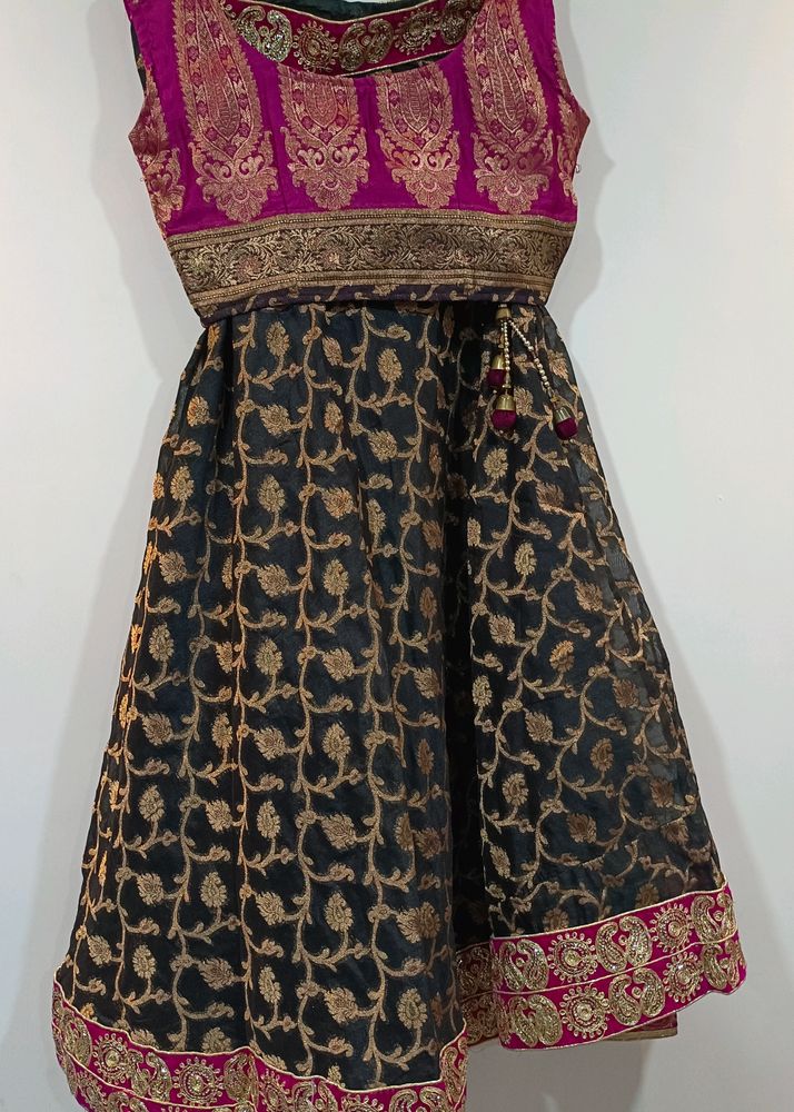 Designer Banarasi Silk Lehenga Choli Set