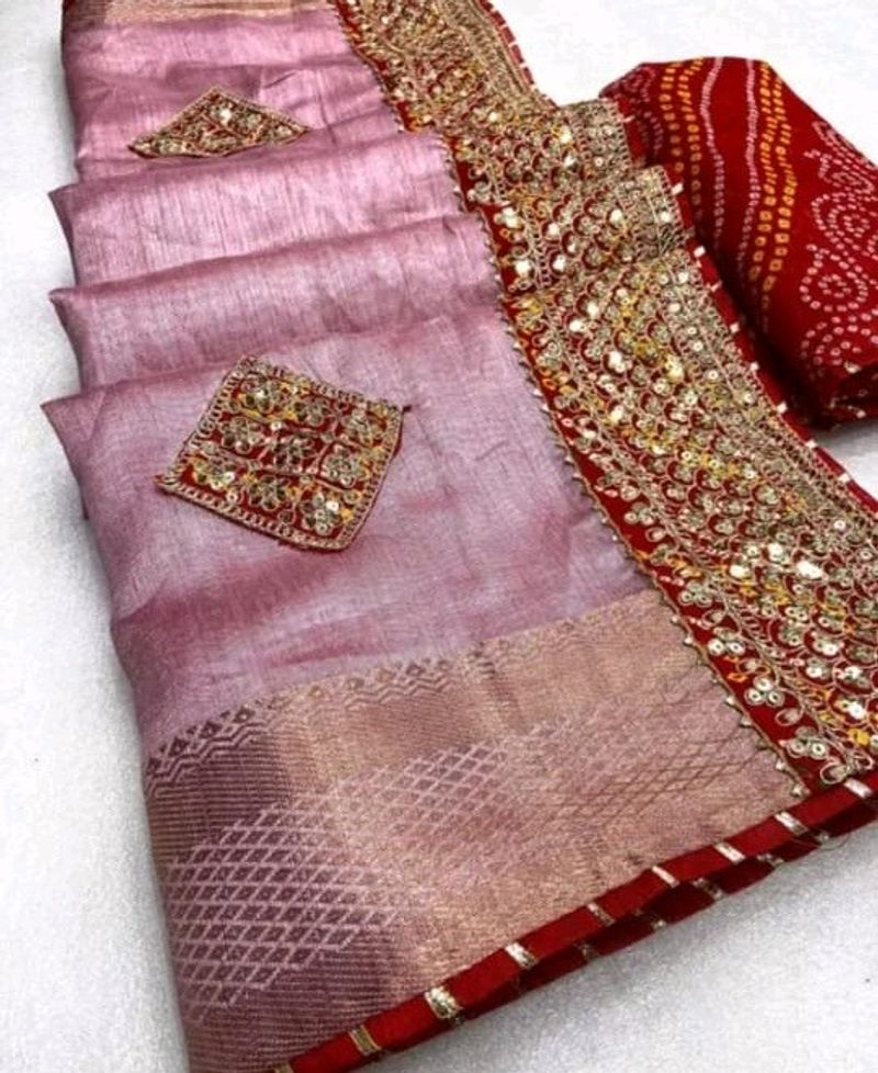 New Cotton Silk Saree With Blouse Piece