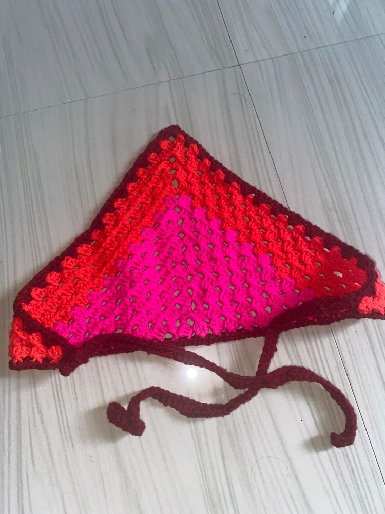 CROCHET MULTI COLOUR HEADBANDANA