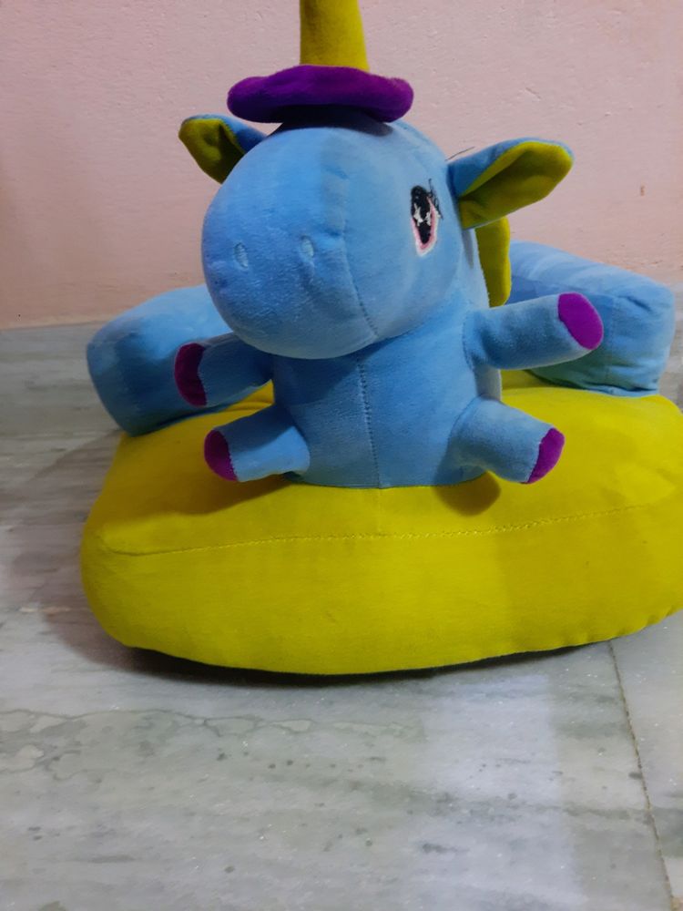 lSoft Plush Cushion/ Baby Sofa Seat/Unicorn/yellow