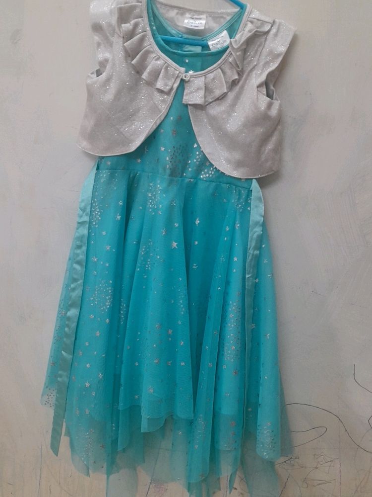 Frozen Theme Blue Dress