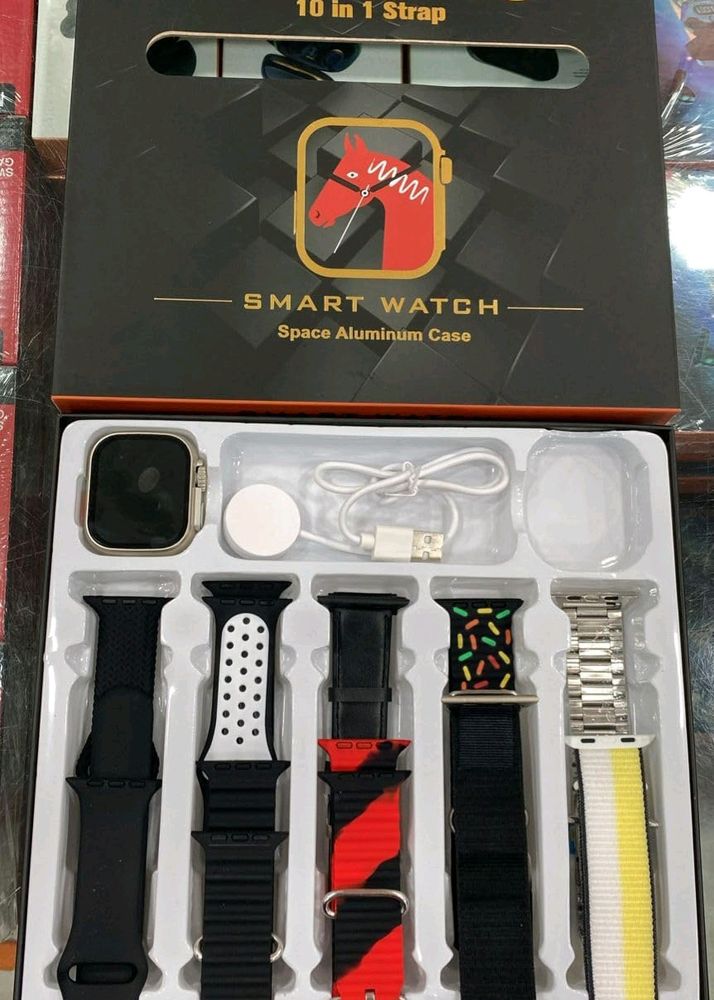 10 Straps Watch + Apple Clone Airpods